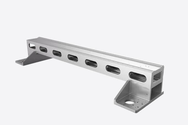 Ultrahigh pressure stretched aluminum beam